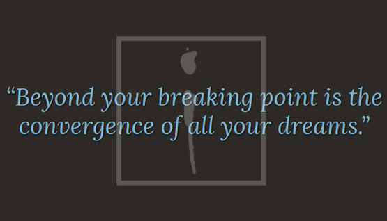 ALiF Quotes: "Beyond your breaking point is the convergence of all your dreams."
